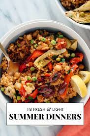 18 Light Summer Dinner Recipes Cookie And Kate Summer Recipes Dinner Vegetable Paella Recipe Light Summer Dinners