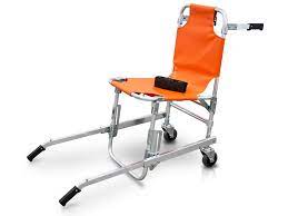 Sedia portantina scendicale assistita con dispositivo cingolato e braccioli. Sedia Portantina Pieghevole In Alluminio Per Evacuazione