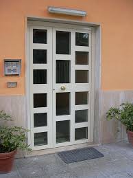 Portoncino I Alluminio Con Vetri Visarm E Serratura Elettrica Porte Blindate Porte Vetrate