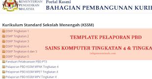 4.1 kelestarian alam sekitar 1. Template Pelaporan Pbd Sains Komputer Cikgu Norazimah