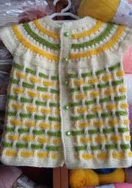 Hem Kiz Cocuklarimiza Hem Erkek Cocuklarimiza Yapabilecegimiz Guzel Bir Model Malzemele Crochet Baby Cardigan Baby Cardigan Knitting Pattern Knit Baby Sweaters