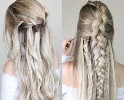 All you have to do is tie your hair into a bun and let the rest of your hair down. 25 Modern And Beautiful Updos For Long Hair