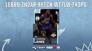 Our nba 2k20 locker codes 2021 has the latest list of working code. Nba 2k21 Myteam On Twitter Lebron Locker Code On This Day In History Kingjames Passed Mj To Become The All Time Nba Postseason Scoring Leader Use This Code For A Chance At