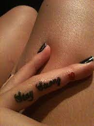 Pin By Courtney Duceatt On Tattoos Piercings Strong Tattoos Finger Tattoos Tattoos