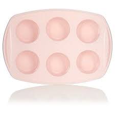 George Home Silicone 6 Cup Muffin Tray Pink Baking Asda Direct George Home Pink Muffin Tray