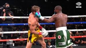 Floyd mayweather's return to the ring did more for his bank balance than the reputation of combat sports after the unbeaten japanese kickboxer's was put down three times in the first round. H 7evqbyorldwm