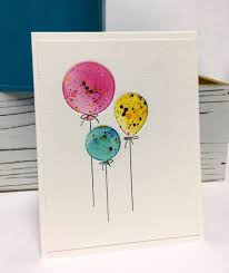 I loved mixing the colors on these poinsettias and holly leaves and seeing how they turned out. Amazon Com Handmade Greeting Card Happy Birthday Balloons Inlay Die Cuts Watercolor Handmade Products