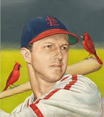 Stanley Frank Musial by Boris Chaliapin. Watercolor, gouac…