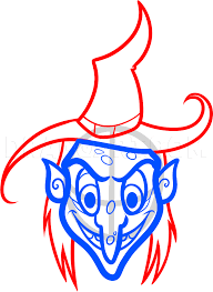 How to draw witch faces. How To Draw A Witch Face Step By Step Drawing Guide By Dawn Dragoart Com