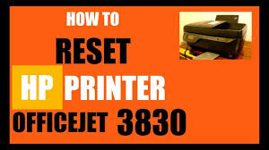 Hp deskjet ink advantage 3835 (3830 series) How To Reset Hp Officejet 3830 All In One Printer To Factory Default Setting Review Youtube