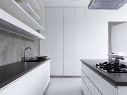 Modern Cool Minimalist Kitchen With White Kitchen Cabinet Minimalist Kitchen Cabinets White Modern Kitchen Modern Kitchen Design