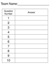 You have to print, cut, stack and they are all different shapes unless you are a great with scissors. Quiz Sheet Answers Template Quiz