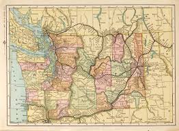 Great Northern Railway Routes In Washington State Great Northern Railroad Route Map Historical Maps