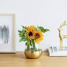 A beautiful ceramic matte vase for your gorgeous home. Glass Flower Arrangement Vases With Golden Honeycomb Floral Vase Decor Dining Table Centerpieces Gifts For Wedding Housewarming Party China Glass Vase And Flower Container Price Made In China Com