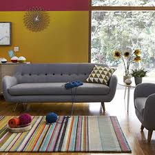 Tula 3 Seater Sofa Sofas Living Room Retro Style Sofas Grey Sofa Living Room Mid Century Living Room