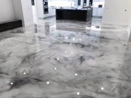 Stunning work of art for your bathroom. Metallic Epoxy Floor Coatings Unique Metallic Floors From Glossy Floors