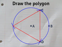 Constructing An Equilateral Triangle Inside A Given Circle Teaching Geometry Hs Geometry Triangle