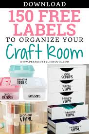 Download 150 Free Labels To Organize Your Cricut Craft Room