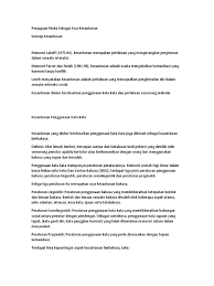 Oleh itu, kata kesantunan berkaitan dengan sifat kehalusan budi bahasa atau budi pekerti dan kesopanan. Penjagaan Muka Sebagai Asas Kesantunan Docx