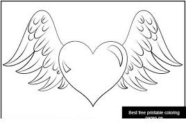 Pencil art drawings art drawings sketches easy drawings tattoo drawings cute heart drawings heart coloring pages adult coloring pages heart with wings tattoo heart wings. Coloring Page Heart Free Printable Coloring Pages For Girls And Boys