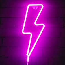 Curtain Led Lights Etsy In 2021 Neon Signs Wall Decor Lights Purple Lightning