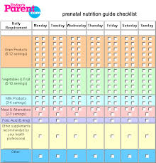 Pregnancy Food Chart Helps To Keep Up With Your Food