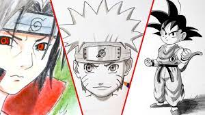 Comment dessiner un personnage de manga etape par etape Naruto, Itashi -  YouTube