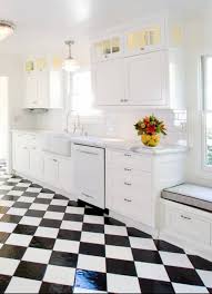 And as always, black, white, and wood work perfectly in the kitchen. Price Estimates Black White Checkerboard Tiles For Every Budget Apartment Therapy