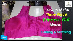 The plan view of the joint will look like this. Princess Cut Blouse Three Piece Cutting Stitching Youtube