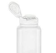 6.67 oz. White (200 ML) 45-400 HDPE Square Packer Plastic Bottle-Flip Top  Cap