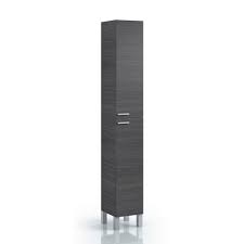 Has three shelves with a volume of 1344 or 100 items each. Tall Narrow Bathroom Cabinet San Furniture
