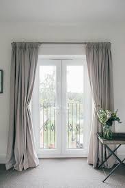 My bathroom doors will be solid, and i'm simply referring to the configuration of two doors used together in one doorway.) A Guide To Hanging Curtains With Laura Ashley Rock My Style Uk Daily Lifestyle Blog French Door Curtains French Doors Bedroom Balcony Curtains