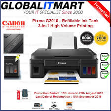 For windows 10 x64, 27th july 2021 Canon Pixma G2010 New Refillable Ink Tank 3 In 1 High Volume Printing Mac Os Is