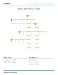Maybe you would like to learn more about one of these? States From License Plates Free Crossword Puzzle Worksheets Happi Papi