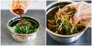 Maybe you would like to learn more about one of these? Korean Spicy Green Onion Salad My Korean Kitchen Onion Salad Beef Kabob Recipes Green Onions Recipes