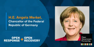 Biography of german politician angela merkel, who in 2005 became the first female chancellor of germany. German Chancellor Angela Merkel Addresses The Ogp Virtual Leaders Summit