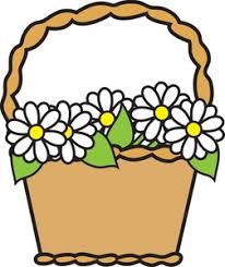 Check spelling or type a new query. Basket Clipart Image Clip Art Illustration Of A Brown Basket Of Daisies With Leaves
