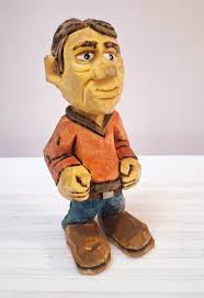 This one is truly in character mood. the head has a length of twice what it  show have compared to the width. Guess you could call him Sleepy Eye Joe.  I've shown