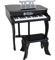 Amazon Com Schoenhut Baby Grand Piano Child Piano With Bench Learn To Play Kids Piano Keyboard For Beginners Musical Instruments For Toddlers Piano For Kids 3 Years And Up