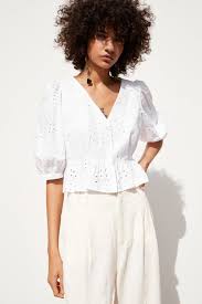 Nwt retails $69.99 very rare!! Shirt With Cutwork Embroidery New In Trf Zara United Kingdom Zara Lace Top Fashion Tops Blouse Fashion