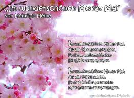 Fruhlingsgedicht Im Wunderschonen Monat Mai