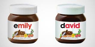We use the restricted to adults (rta) website label to better enable parental filtering. Personalized Spread Packaging Nutella Jars