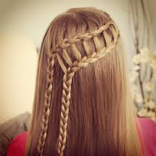 4 strand braid to bun | jehat 3. Feather Waterfall Ladder Braid Combo 2 In 1 Hairstyles Cute Girls Hairstyles