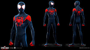 Miles morales has an extra treat for fans: Artstation Spider Man Miles Morales Into The Spider Verse Suit Colton Orr