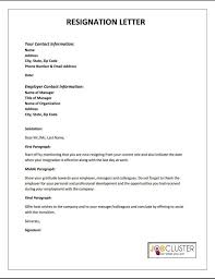 Resignation Template Artofit