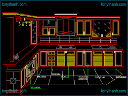 kitchen interior design autocad drawings