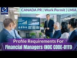 Help management make financial decisions. Financial Managers Profile Description For Canada Work Permit Lmia And Pr Noc Code 0111 Youtube