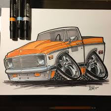 If you have crayons, colored pencils, markers, or paints handy, you may wish to use these to . 67 69 69 79 71 72 Chevy Pickup Truck Customized Pencil Drawing Print Art Collectibles Pencil Kromasol Com
