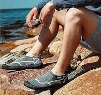 NORTY Men's Water Shoes - Aqua Swim Socks for Beach, Boat, and Pool - Skeletoe Barefoot Design - Cruise Ship Essentials - Hiking and Camping Footwear