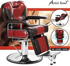 The Perfect Artist Hand Heavy Duty Barber Chairs Hydraulic Reclining Barber Chair Salon Chair Styling Chair For Salo Barber Chair Salon Equipment Salon Shampoo